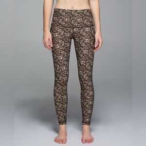 LULULEMON• SHINE TIGHT •SHIMMY SHIMMER MULTI LEGGING
